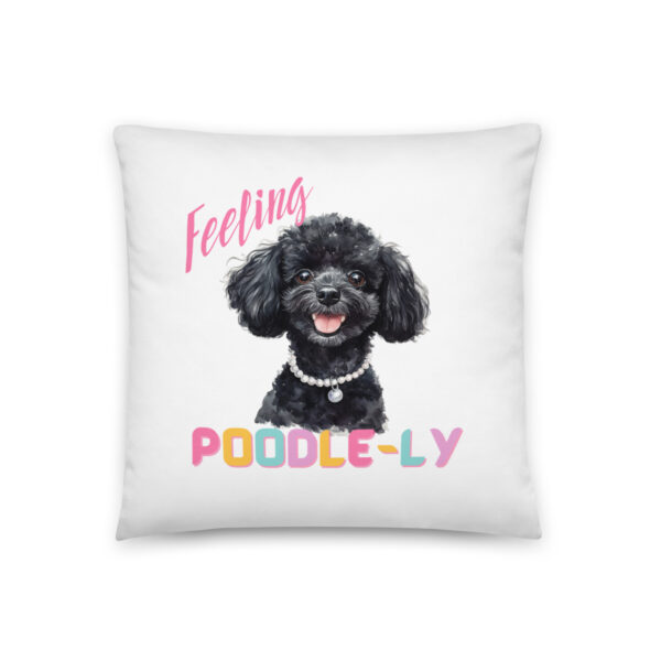 Feeling Poodle-ly Throw Pillow - Image 2