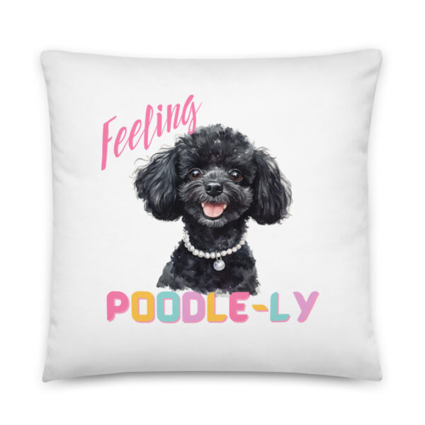 Feeling Poodle-ly Throw Pillow