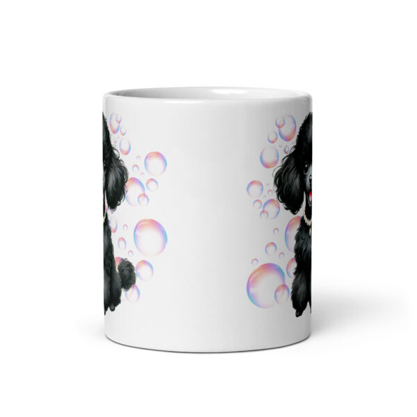 Poodle Bubbles Glossy Mug - Image 4