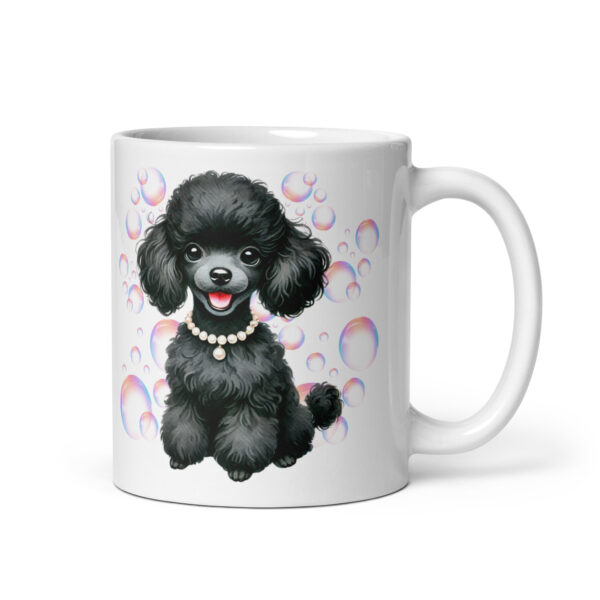 Poodle Bubbles Glossy Mug - Image 2