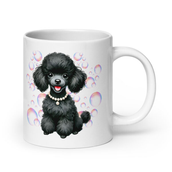 Poodle Bubbles Glossy Mug